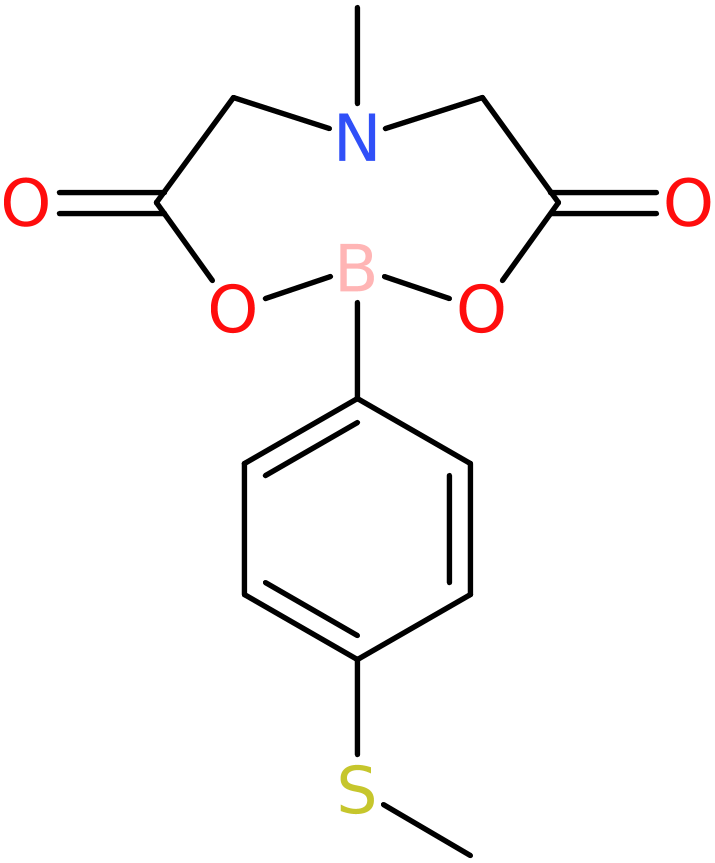 6-Methyl-2-[4-(methylsulfanyl)phenyl]-1,3,6,2-dioxazaborocane-4,8-dione, NX74053