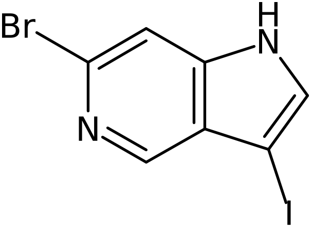 CAS: 1000341-73-0 | 6-Bromo-3-iodo-1H-pyrrolo[3,2-c]pyridine, >99%, NX10143