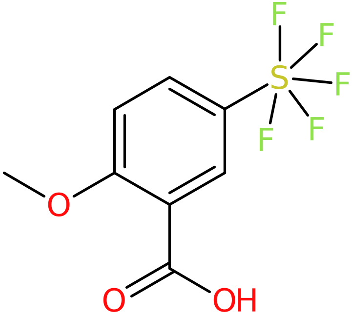 CAS: 1448319-14-9 | 2-Methoxy-5-(pentafluorothio)benzoic acid, >97%, NX24624