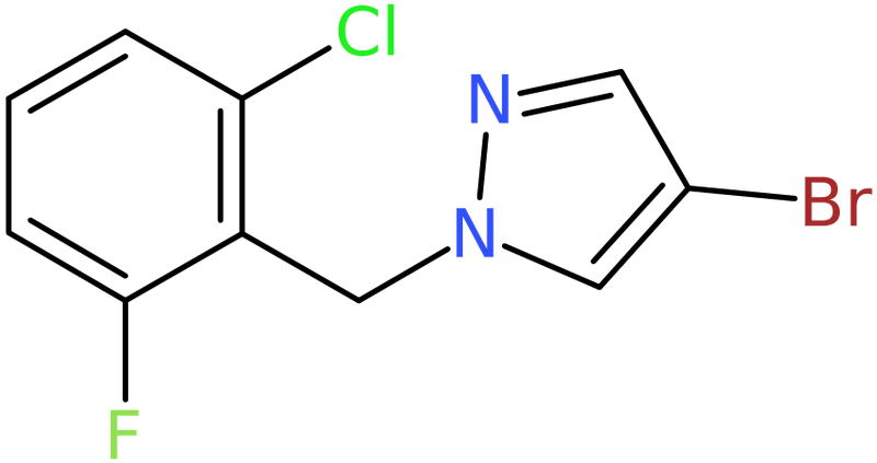 4-Bromo-1-(2-chloro-6-fluorobenzyl)-1H-pyrazole, NX74488