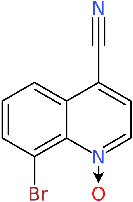 8-Bromo-4-cyanoquinoline-n-oxide, >95%, NX74305