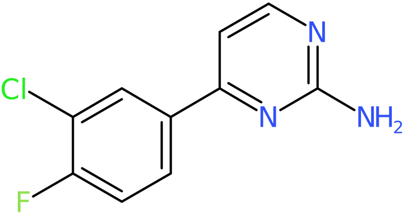 4-(3-Chloro-4-fluorophenyl)pyrimidin-2-amine, NX74514