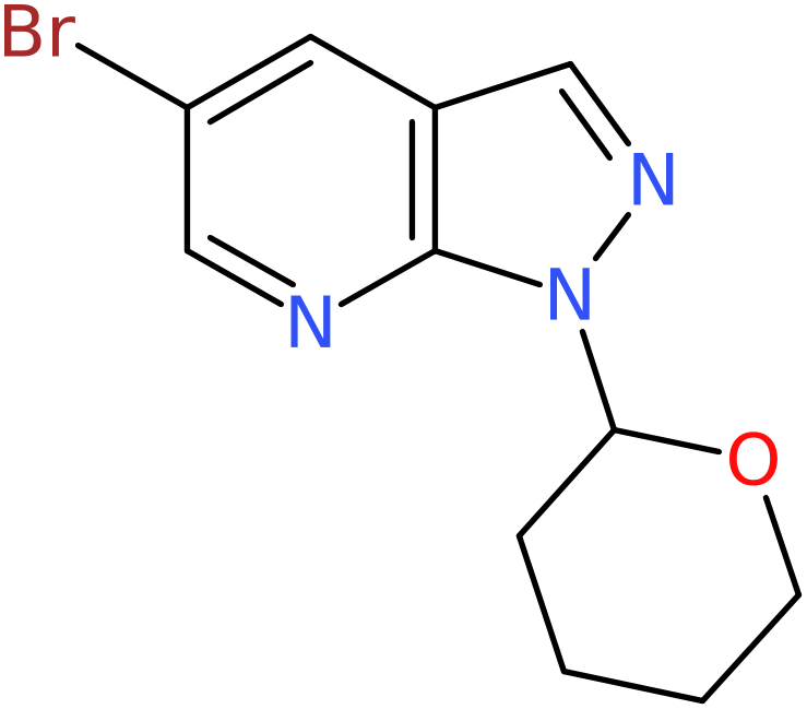 CAS: 1256957-72-8 | 5-Bromo-1-(tetrahydro-2H-pyran-2-yl)-1H-pyrazolo[3,4-b]pyridine, NX19185