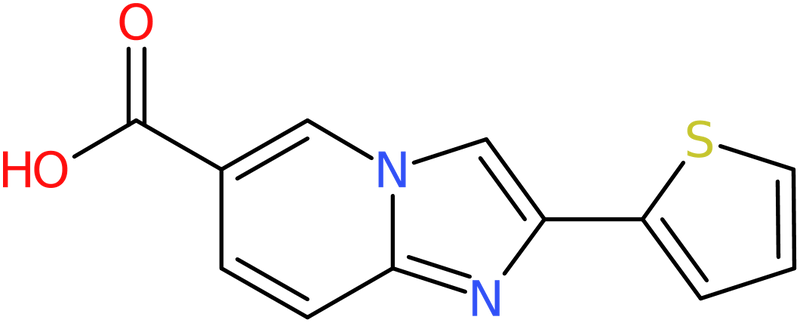 2-Thien-2-ylimidazo[1,2-a]pyridine-6-carboxylic acid, NX73920