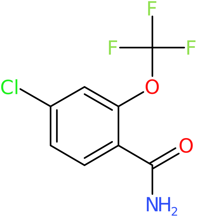 CAS: 1261791-05-2 | 4-Chloro-2-(trifluoromethoxy)benzamide, >98%, NX19622