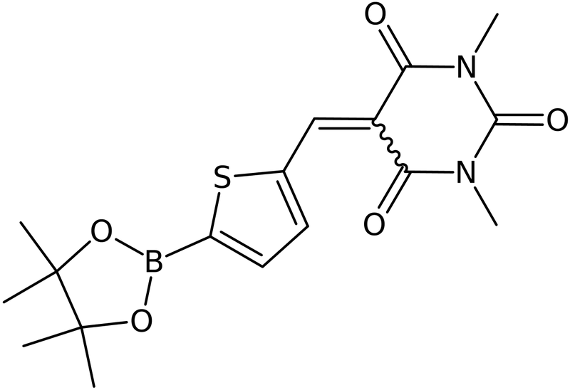 1,3-Dimethyl-5-[5-(4,4,5,5-tetramethyl-[1,3,2]dioxaborolan-2-yl)-thiophen-2-ylmethylene]-pyrimidine-, NX73997