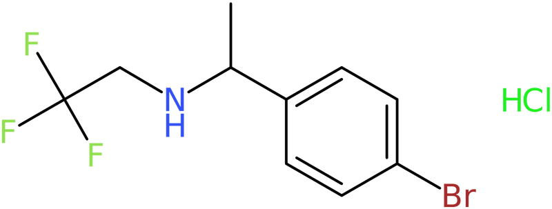 N-[1-(4-Bromophenyl)ethyl]-2,2,2-trifluoroethanamine hydrochloride, NX74716