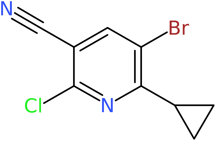 CAS: 1221792-18-2 | 5-Bromo-2-chloro-6-cyclopropylnicotinonitrile, NX18032