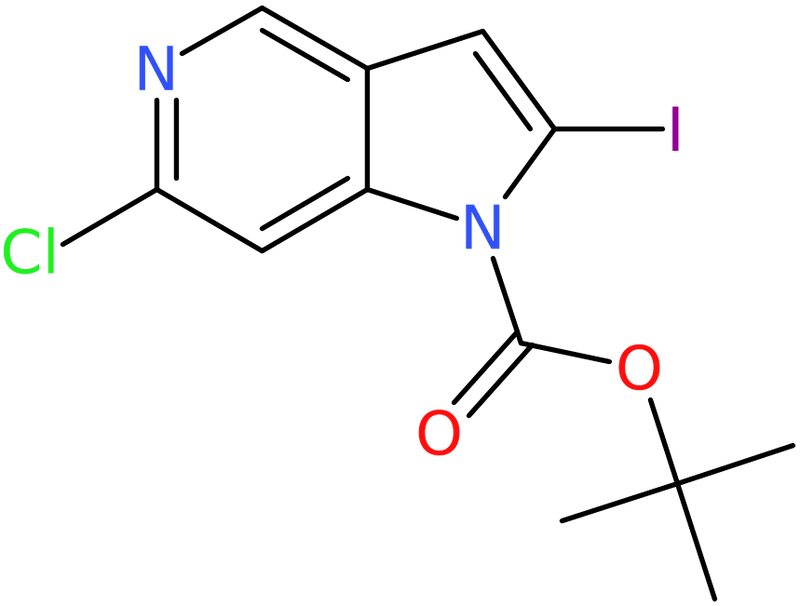 CAS: 1421933-27-8 | tert-Butyl 6-chloro-2-iodo-1H-pyrrolo[3,2-c]pyridine-1-carboxylate, NX23811