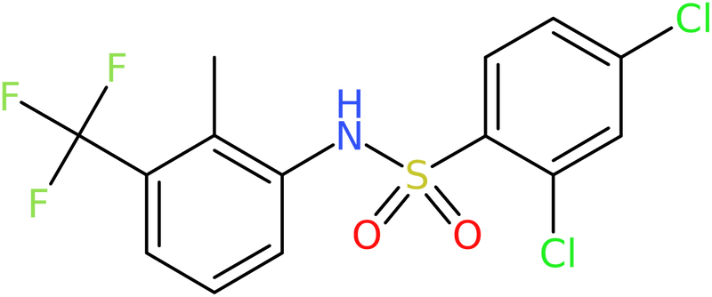2,4-Dichloro-N-[2-methyl-3-(trifluoromethyl)phenyl]benzenesulfonamide, NX74535
