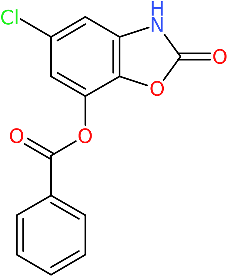 CAS: 1228182-74-8 | 5-Chloro-2,3-dihydro-2-oxo-1,3-benzoxazol-7-yl benzoate, >95%, NX18316