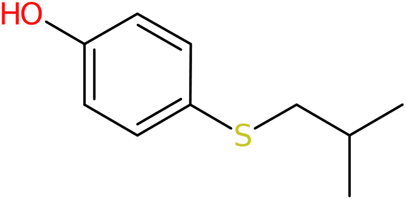 4-[(2-Methylpropyl)sulfanyl]phenol, >95%, NX74383