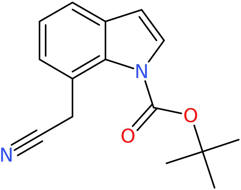 CAS: 597544-18-8 | tert-Butyl 7-(cyanomethyl)-1H-indole-1-carboxylate, NX54355
