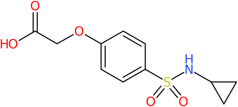 {4-[(Cyclopropylamino)sulfonyl]phenoxy}acetic acid, NX73908
