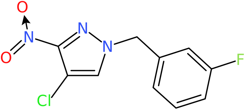 4-Chloro-1-(3-fluorobenzyl)-3-nitro-1H-pyrazole, NX74611