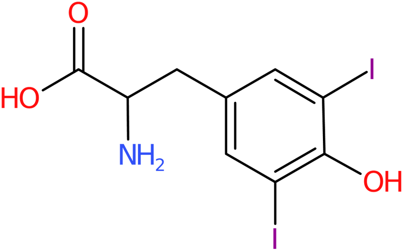 CAS: 66-02-4 | 2-Amino-3-(4-hydroxy-3,5-diiodophenyl)propanoic acid, >95%, NX57212