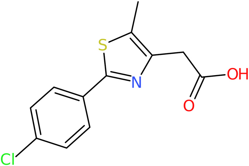 CAS: 259655-35-1 | [2-(4-Chlorophenyl)-5-methyl-1,3-thiazol-4-yl]acetic acid, NX38182