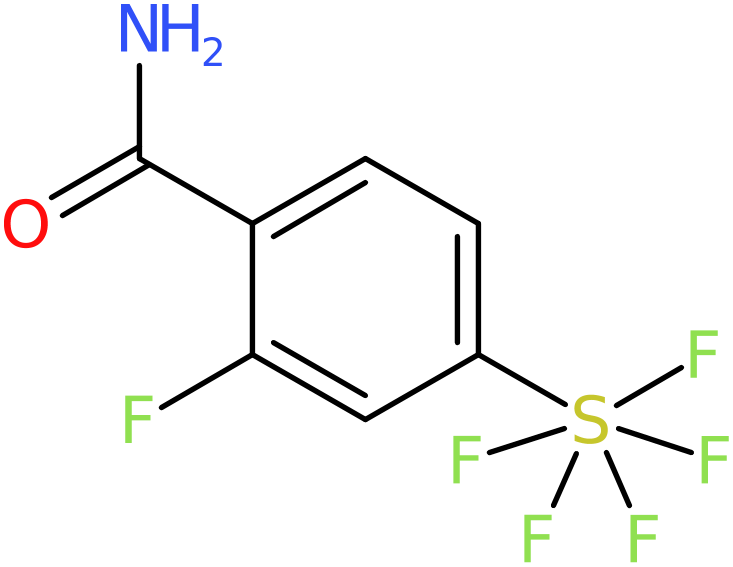 CAS: 1240257-30-0 | 2-Fluoro-4-(pentafluorosulfur)benzamide, >97%, NX18646