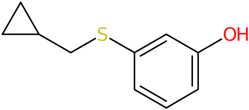 3-[(Cyclopropylmethyl)sulfanyl]phenol, >95%, NX74385