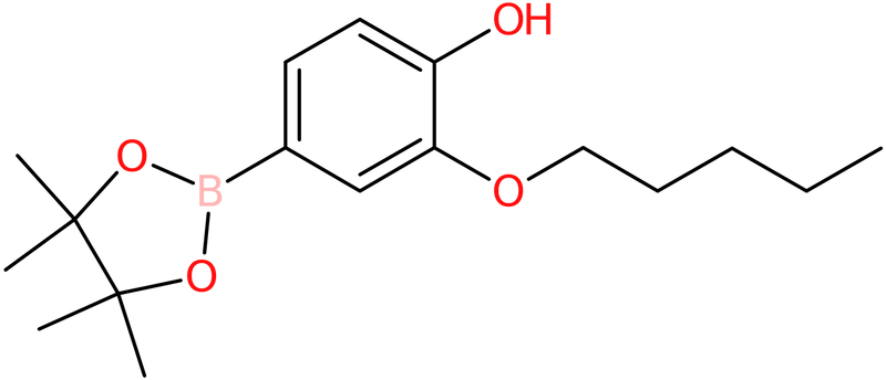 2-(Pentyloxy)-4-(tetramethyl-1,3,2-dioxaborolan-2-yl)phenol, NX74072