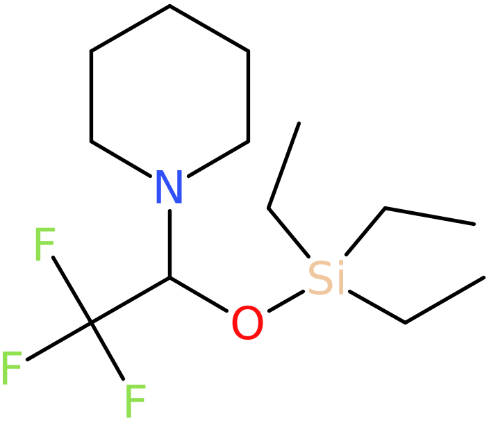 (1-Piperidinyl-2,2,2-trifluoroethoxy) triethylsilane, NX74667