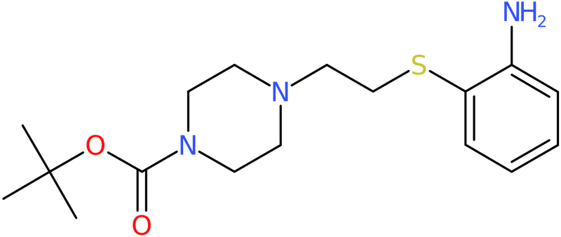 tert-Butyl 4-{2-[(2-aminophenyl)thio]ethyl}piperazine-1-carboxylate, NX73804