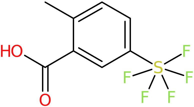 CAS: 623943-54-4 | 2-Methyl-5-(pentafluorosulfur)benzoic acid, >98%, NX55594