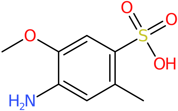 CAS: 6471-78-9 | 4-Amino-5-methoxy-2-methylbenzensulfonic acid, >97%, NX56697