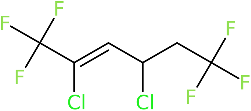 CAS: 885275-95-6 | 2,4-Dichloro-1,1,1,6,6,6-hexafluorohex-2-ene, >97%, NX66318