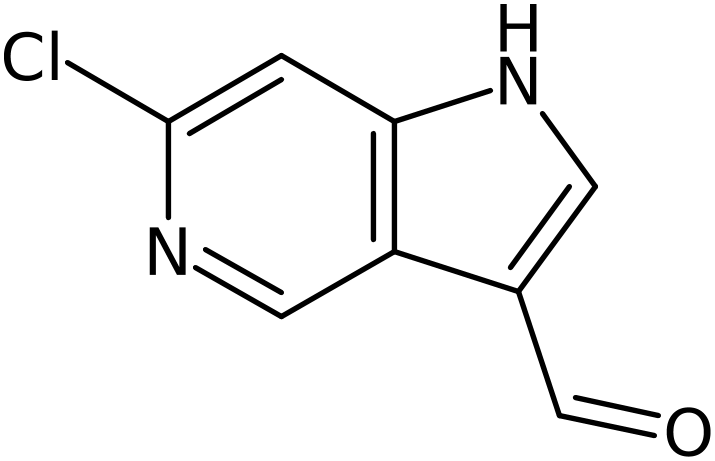 CAS: 1000341-64-9 | 6-Chloro-1H-pyrrolo[3,2-c]pyridine-3-carbaldehyde, >95%, NX10142